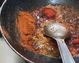 A picture of step 6 of Spicy misal pav.