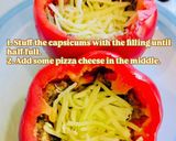 Melting Cheese Capsicum Stuffed (Vegan friendly) 濃郁起司彩椒烤盅(健康蔬食)的食譜步驟4照片