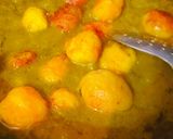 A picture of step 9 of Palak dum Aloo.