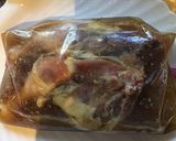 A picture of step 1 of California Farm Airfryer Smoked Chicken Leg Quarters.