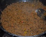 A picture of step 10 of Pizza with minced beef and egg.