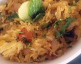 A picture of step 3 of Subz Pulao.