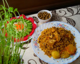 عکس مرحله 3 از دستور دمپخت مرغ و عدس