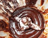 Une image de l'étape 3 de Gâteau croquant coeur chocolat saint Valentin #cuisineravecamour.