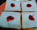 A picture of step 5 of Bread sandwich with twist.
