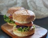 A picture of step 7 of Amaranth Burger.
