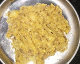 A picture of step 3 of Rajgira stuff poori.