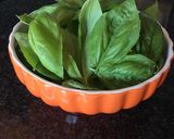 A picture of step 1 of Pesto Without Garlic.