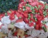 A picture of step 2 of Mix Sabzi.