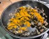 A picture of step 9 of Cod with Mushrooms, Cilantro, and Turmeric.