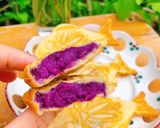 Hình bước làm 6 của món Bánh Cá Nhân Khoai Lang Tím
