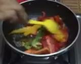 A picture of step 2 of Veg Sizzler plate.