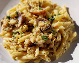 Foto del paso 9 de la receta: Macarrones con sofrito de merluza y almejas