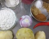 A picture of step 1 of Aloo crispy snack.