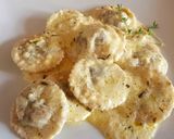 Foto del paso 3 de la receta: Sorrentinos de espinaca y provolone con salsa 4 quesos, a mi manera
