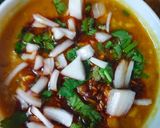 A picture of step 3 of Dal pakwan.