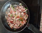 Foto del paso 2 de la receta Spaghettis con nata y bacon