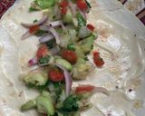 A picture of step 3 of Chicken wrap 🌯.