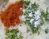 A picture of step 2 of Moli Ka paratha 😋😋😋.