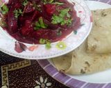 A picture of step 8 of Chuqandar gosht.