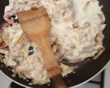 Une image de l'étape 4 de Pâtes carbonara.