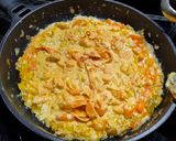 Foto del paso 4 de la receta: Tagliatele (pasta fresca) con langostinos y calabacín