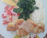Foto del paso 7 de la receta: Pollo al comino con ensaladas