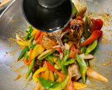 A picture of step 9 of Sweet and Sour Fried Grouper with Colorful Peppers.