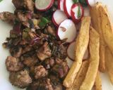 Foto del paso 2 de la receta: Mollejas Crocantes con Puerros y Verdeo