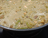 Foto del paso 6 de la receta: Arroz de coliflor con champiñones, judías verdes y salmón en salsa Camembert