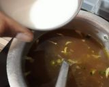 A picture of step 6 of Veg. Hot & Sour soup.