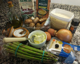 Foto del paso 1 de la receta: Risotto de espárragos, champiñones, setas y....trufa!! 😍
