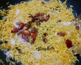 A picture of step 5 of Basanti Pulao.