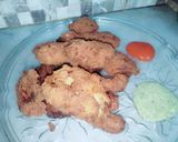 A picture of step 7 of KFC style fried chicken.