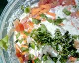 A picture of step 2 of Oats Uttapam.