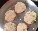A picture of step 3 of Aloo tikki chaat 💚😋😋.