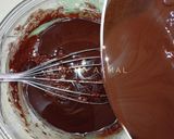 Foto langkah ke 2 dari resep Brownies Lapis Puding Coklat.