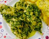 Foto del paso 7 de la receta: SUPREMAS DE 🍗POLLO🍗 FILETEADAS (A LA CREMA DE ESPINACA) 🫕🍗🍽️🍷🫕🍗😋😋👏
