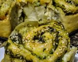 Foto del paso 6 de la receta: PAN De Mozzarella y Pesto de Perejil🌿 Dulce y Maní🥜...!