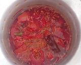 A picture of step 3 of Tomato saar/ tomato curry.