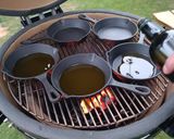 A picture of step 4 of Grilled Potatoes Pancakes with Meat.