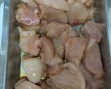 รูปขั้นตอนการทำที่ 1 ของ ข้าวกล้องอกไก่ย่าง และผักต้ม