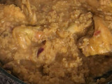 Arroz con pollo a la mostaza y miel
