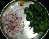 A picture of step 2 of Spinach moong dal pakoda.
