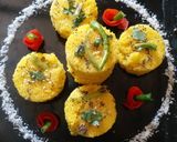 A picture of step 4 of Bread Dhokla Disc.