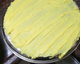 A picture of step 6 of Khandvi.