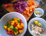 A picture of step 3 of Thai Veg Green Curry.