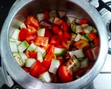 A picture of step 2 of Vegetable Soup.