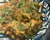 A picture of step 4 of Gobhi Qeema.