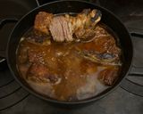 A picture of step 1 of Braised Beef Ribs with Paprika and Beer.